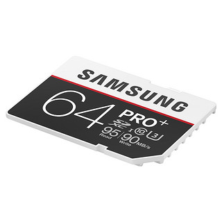 SAMSUNG 三星 SD PRO+系列 SD存储卡 64GB (USH-1、U3)