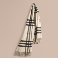 BURBERRY 博柏利 39941231 经典格纹 羊绒围巾