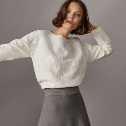 Massimo Dutti 06853574251 女款刺绣针织衫 
