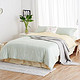 大朴（DAPU）套件家纺 A类床品 精梳纯棉四件套 缎纹印花床单被罩 绿色圆点 1.5米床 200*230cm+凑单品