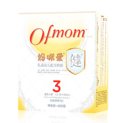 ofmom 妈咪爱 健乳基幼儿配方奶粉 3段 400g