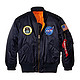 ALPHA INDUSTRIES 男童 Youth NASA飞行员夹克 深蓝色
