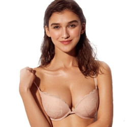 wonderbra WBWBR-7A15T 女士桃色加宽蕾丝文胸 送内裤