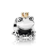 双11预告:PANDORA 潘多拉 791118 青蛙王子 925银+14K金串饰