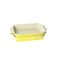 双11预售：LE CREUSET 酷彩 26厘米长方形烤盘两件套