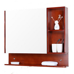 科玛斯 C022 橡木浴室镜柜 (樱桃红 左镜 60cm长)