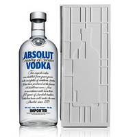 ABSOLUT VODKA 绝对伏特加 原味 700ml 创意盒装 *3件