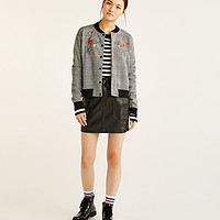 PULL&BEAR 09715222 女士刺绣飞行员外套 