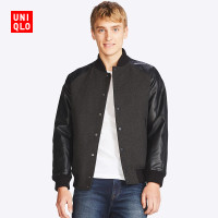 双11预告：优衣库 UNIQLO 优衣库 402735 男士仿皮夹克