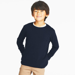 优衣库 UNIQLO 优衣库 400085 儿童中性款圆领长袖T恤