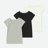 UNIQLO 优衣库 402150 小童全棉短袖T恤（3件装） 