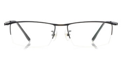 HAN HN42070M 纯钛半框光学眼镜架 1.56防蓝光镜片