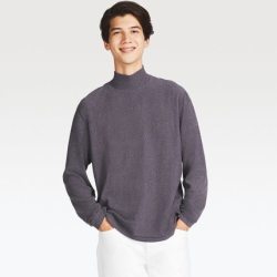 优衣库 UNIQLO 优衣库 HEATTECH 400335 男款摇粒绒高领T恤