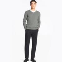 UNIQLO 优衣库 402518 男士棉混纺V领针织衫