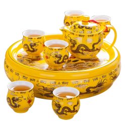 洛威  L056 黄云龙茶具套装 8件套