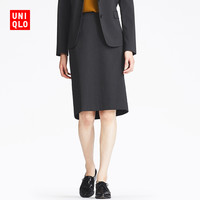 优衣库 UNIQLO 优衣库 400573 女士羊毛混纺半身裙