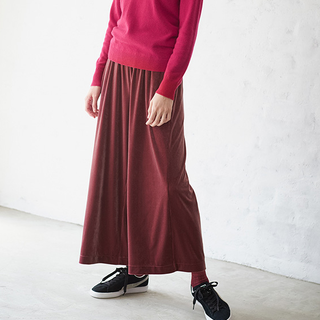 UNIQLO 优衣库 400195 女士丝绒宽腿裤