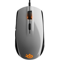 赛睿（SteelSeries）Rival 100 绝地求生吃鸡利器 幻彩版 游戏鼠标 白色 有线鼠标