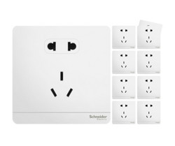 Schneider Electric 施耐德 绎尚系列 E83426 五孔插座 9只装