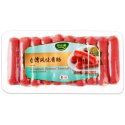 中粮家佳康 台湾风味香肠 冷藏熟食 250g/袋 全程冷链 *5件