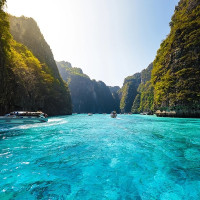当地玩乐：泰国甲米皮皮岛/竹子岛1日快艇浮潜出海套餐