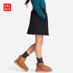 优衣库 UNIQLO  优衣库 童装/女童 仿羊羔绒运动短裙 401237 
