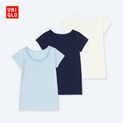 优衣库 UNIQLO 优衣库 402150 小童全棉短袖T恤（3件装）