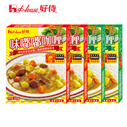 House 好侍 味嘟嘟咖喱 鸡肉牛肉原味 200g*4盒 