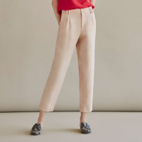 Massimo Dutti 05021953666 女士亚麻休闲长裤