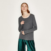 URBAN REVIVO YB35B4EN2004 女士针织打底衫