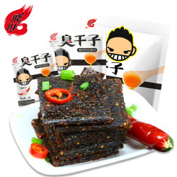 湖南特产飞旺臭干子辣条 麻辣休闲小零食26g*10儿时手撕面筋辣片