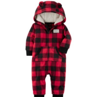 Carter's 1件式摇粒绒外出爬服 *3件