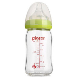 pigeon 贝亲 AA72 自然实感宽口径玻璃奶瓶 160ml