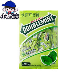 DOUBLEMINT 绿箭口香糖 原味薄荷味 100片袋装 