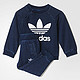 Adidas 阿迪达斯 ORIGINAL 三叶草 中性童 套装 S95948 海军 （亚马逊自营 香港直邮）(包邮包税)