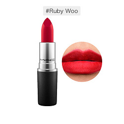 M.A.C 魅可 时尚子弹头唇膏 #Ruby Woo 3g *3件