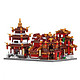 新年礼物：星堡积木 街景中华街系列  XB-01102 套装拼装玩具（望江楼+ 布坊+书院+茶楼）