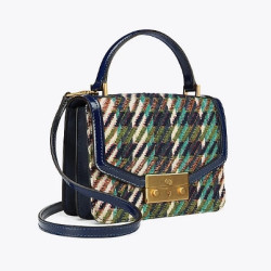 TORY BURCH 汤丽柏琦 JULIETTE TWEED MINI 女士手提斜挎包