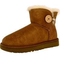 UGG australia Mini Bailey Button II 女款雪地靴 1016422-BLK黑色 36