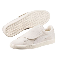 PUMA 彪马 Suede Wrap Color Blocked 男款休闲运动鞋 36494702 白/黑/紫
