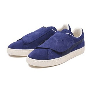 PUMA 彪马 Suede Wrap Color Blocked 男款休闲运动鞋 36494702 白/黑/紫