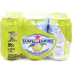 S.Pellegrino 圣培露 含气西柚果汁饮料 330ml*6