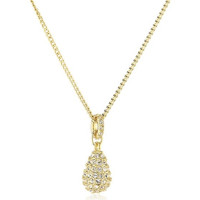 Swarovski 施华洛世奇 Heloise 1023992 金色水晶泪滴吊坠项链