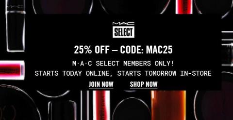 促销活动:MAC魅可美国官方商城 黑五