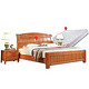 JIAN SHU BAO 健舒宝 中式实木双人框架床 1.8M*2m+床垫
