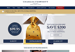 CHARLES TYRWHITT美国官网 黑五 全场衬衫    3件$99.95