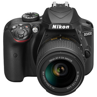 Nikon 尼康 D3400 APS-C画幅 数码单反相机 黑色 单机身