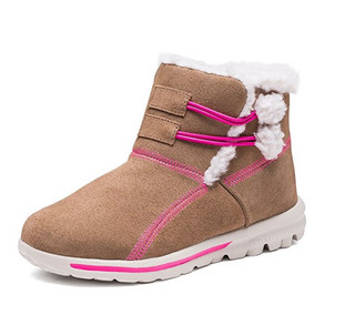 Skechers 斯凯奇 GO WALK 664002L/CSNT 女童加厚毛绒短靴