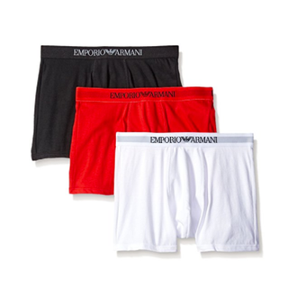 阿玛尼Emporio Armani Cotton Boxer Briefs 男士内裤 3条装
