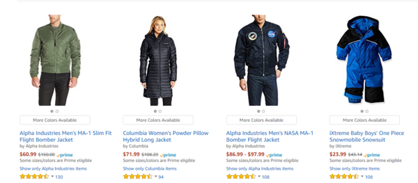 美国亚马逊 精选外套、大衣促销专场(含Alpha Industries、Columbia等)